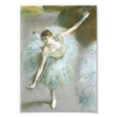 Danser in Groene Degas, Kunst Foto Afdruk (Voorkant)