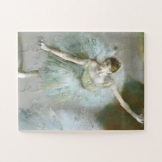 Danser in Groene Degas, Kunst Legpuzzel (Horizontaal)