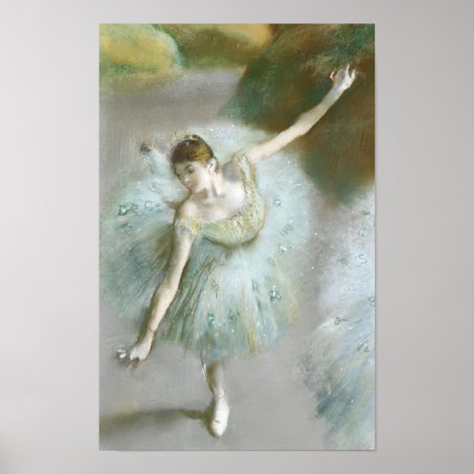 Danser in Groene Degas, Kunst Poster (Voorkant)