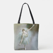 Danser in Groene Degas, Kunst Tote Bag (Achterkant)