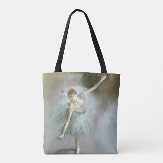 Danser in Groene Degas, Kunst Tote Bag (Achterkant)