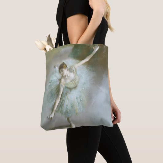 Danser in Groene Degas, Kunst Tote Bag (Dichtbij)