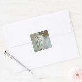 Danser in Groene Degas, Kunst Vierkante Sticker (Envelop)