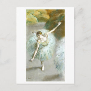 Danser in groene schilderij (1883) door Degas Briefkaart