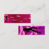 danser in Paarse roze I Mini Visitekaartje (Voorkant / Achterkant)