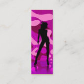danser in Paarse roze I Mini Visitekaartje (Achterkant)