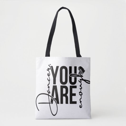 Danser, je bent genoeg Totebag Tote Bag (Voorkant)