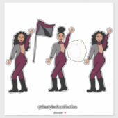 Danser Jumpsuit Merlot Zilver #2 Sticker (Vel)