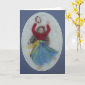 Danser Kaart (Gele Bloem)