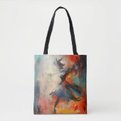 Danser Kleurrijke Abstracte Kunst Tote Bag (Voorkant)