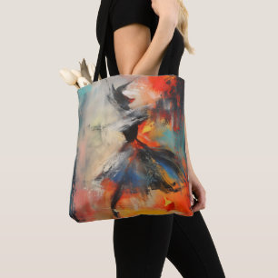 Danser Kleurrijke Abstracte Kunst Tote Bag
