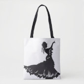 Danser Lady Silhouette Tote Bag (Voorkant)