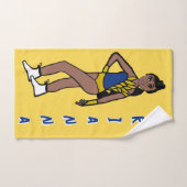 Danser/Majorette Handdoek Blauw & Goud #1 (Handdoek)