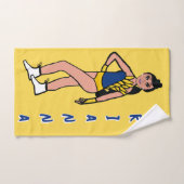 Danser/Majorette Handdoek Blauw & Goud #2 (Handdoek)