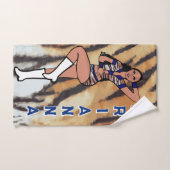 Danser/Majorette Handdoek Blauwe Tijger #1 (Handdoek)