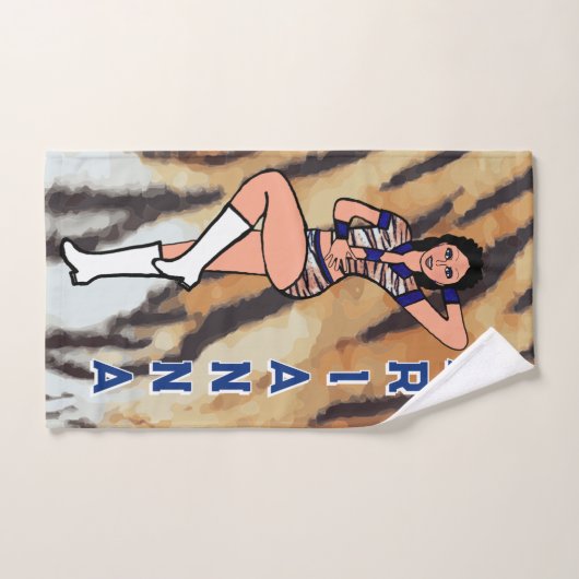 Danser/Majorette Handdoek Blauwe Tijger #2 (Handdoek)