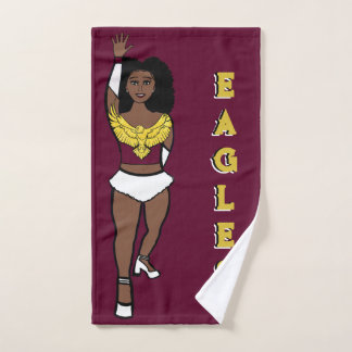 Danser/Majorette Handdoek Maroon Gold Eagle A 2