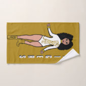 Danser/Majorette Handdoek Wit Gouden Tijger 2 (Handdoek)