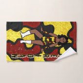 Danser/Majorette Rood Geel Camo #1 Handdoek (Handdoek)