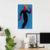 Danser - Matchbox Print - Esthetische wanddecorati (Thuiskantoor)