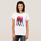 Danser mensen Abstract Colors T-shirt (Voorkant volledig)