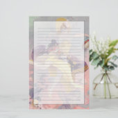 danser met Baskische tambourine Briefpapier (Staand voorkant)