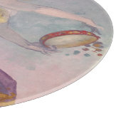 danser met Baskische tambourine Snijplank (Hoek)