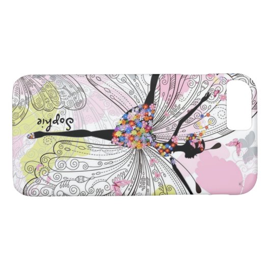 danser met botervliegen Case-Mate iPhone case (Achterkant (Horizontaal))