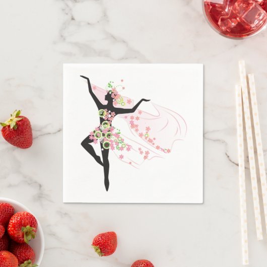 danser met druppelpapier servetten (Insitu)