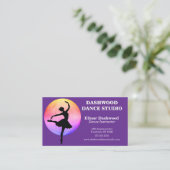 Danser met Rainbow Light Dance Studio Visitekaartje (Staand voorkant)
