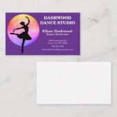 Danser met Rainbow Light Dance Studio Visitekaartje (Voorkant / Achterkant)