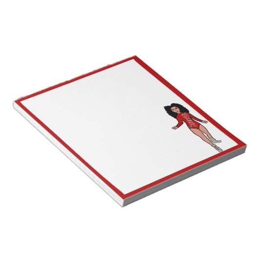 Danser Notitieblok Rood / Zilver B (Schuin)