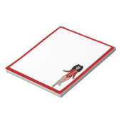 Danser Notitieblok Rood / Zilver B (Linkerzijde)