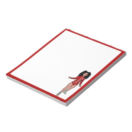 Danser Notitieblok Rood / Zilver B (Linkerzijde)