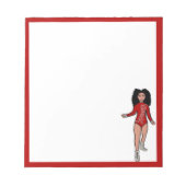 Danser Notitieblok Rood / Zilver B (Voorkant)