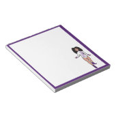 Danser Notitieblok Wit / Paarse Tijger B (Schuin)