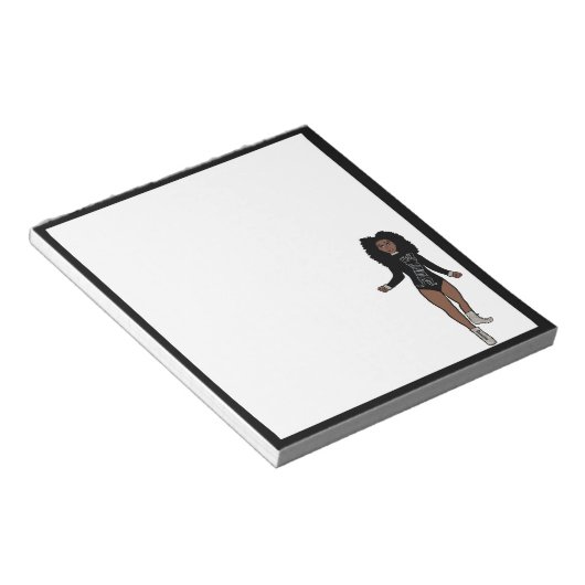 Danser Notitieblok Zwart / Zilver A (Schuin)