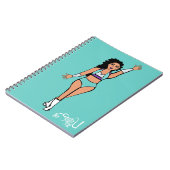 Danser Notitieboek Aqua / Wit / Paarse (Linkerzijde)