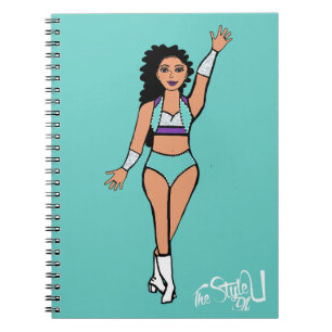 Danser Notitieboek Aqua / Wit / Paarse