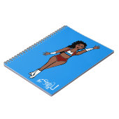 Danser Notitieboek Lichtblauw / Wit / Cherry (Linkerzijde)