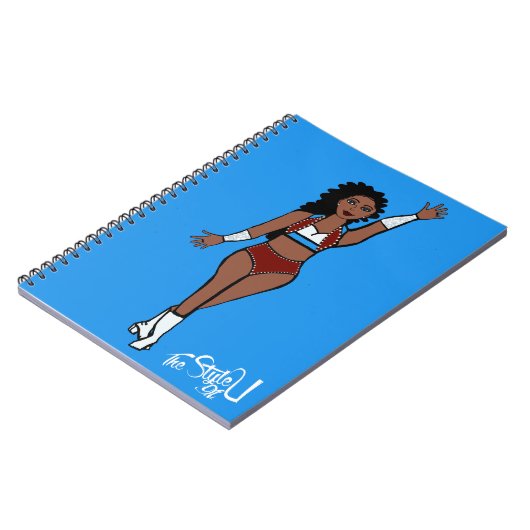 Danser Notitieboek Lichtblauw / Wit / Cherry (Linkerzijde)