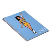 Danser Notitieboek Lichtblauw/Wit/Goud (Rechterzijde)