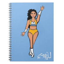 Danser Notitieboek Lichtblauw/Wit/Goud