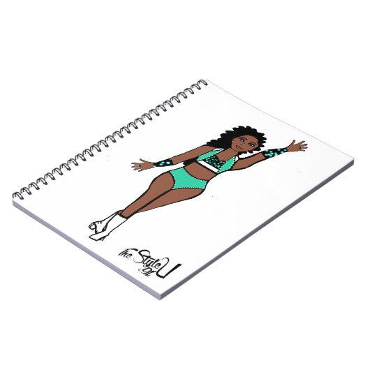 Danser Notitieboek Mint / Wit / Zwart (Linkerzijde)