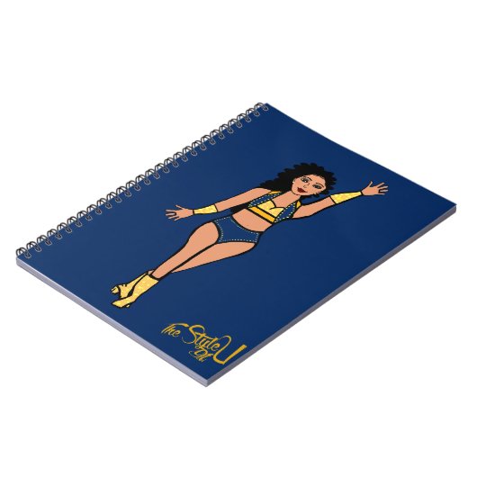 Danser Notitieboek Navy/Gold (Linkerzijde)