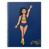Danser Notitieboek Navy/Gold (Voorkant)