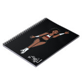 Danser Notitieboek Rood / Zwart / Wit B (Linkerzijde)