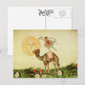  danser op een kamp briefkaart (Voorkant / Achterkant)