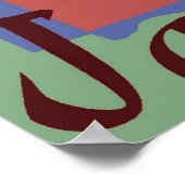 danser op Jazz Festival, Matisse Style Poster (Hoek)