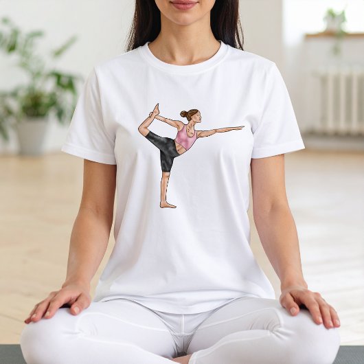 Danser Pose Yoga Natarajasana Balance Workout Meis Tri-Blend Shirt